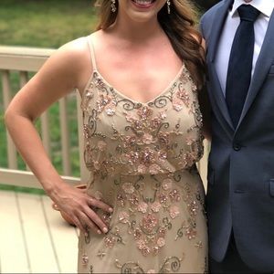 Adrianna Papell beaded gown